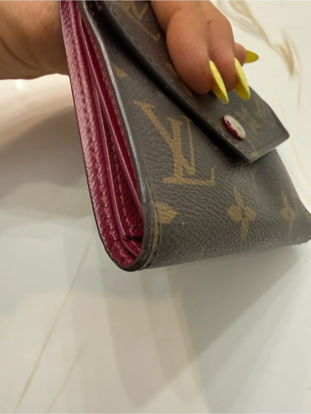 Louis Vuitton Monogram Envelope Compact Wallet in Brown and Gold